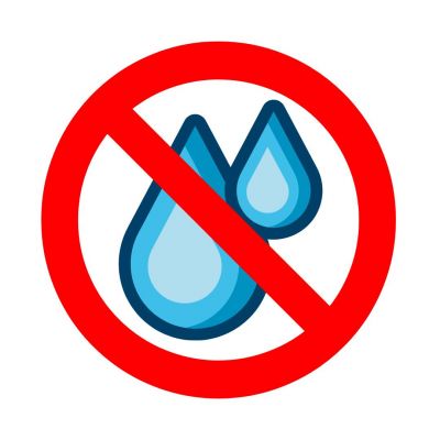 No water